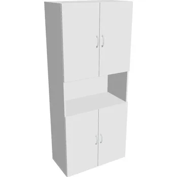 Kancelářský vozík HOBIS skříň policová dvéřová - D 5 80 05, bílá + doprava zdarma