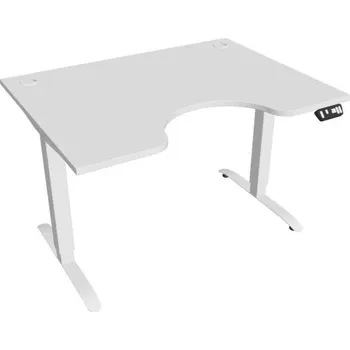 Kancelářský vozík HOBIS ergo elektr.stavitelný stůl 120 cm, paměť. ovlad. - MSE 2M 1200, bílá + doprava zdarma