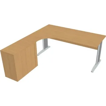 Kancelářský vozík HOBIS kancelářský stůl pracovní, sestava pravá - CE 1800 HR P, buk + doprava zdarma