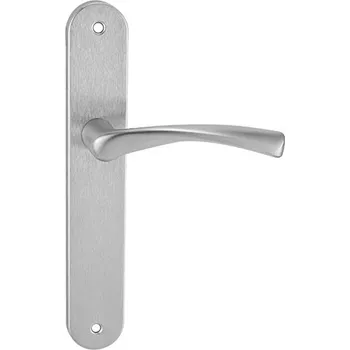 Dveřní kování Štítová klika M&P kování FAN ECO zamak Provedení: klika/klika s PZ otvorem pro vložku, Povrch: OCS - Chrom broušený 8584138407327