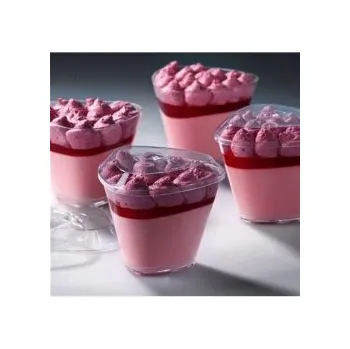 Jednorázové nádobí Kelímek Panna Cotta - TROJÚHELNÍK čirý / 175 ml