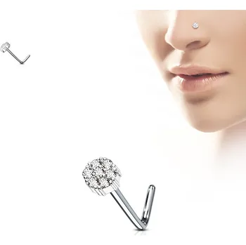 Piercing Šperky4U Zahnutý piercing do nosu - N0080-C