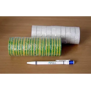 Izolační páska Páska izolační 15mm x10m PVC žluto-zelelená c=1páska