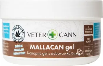 Lék pro psa a kočku Vetercann Mallacan gel s konopím a dubovou kůrou 100 ml