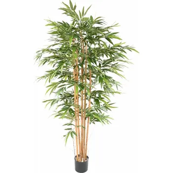 umělá květina Bambus strom - 7x přírodní kmeny, 200cm