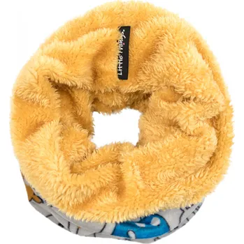 Nákrčník oboustranný hřejivý nákrčník se žlutým chlupem