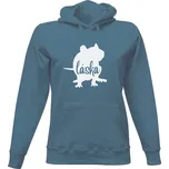 Dámská mikina s kapucí s potiskem Láska - potkan dámské