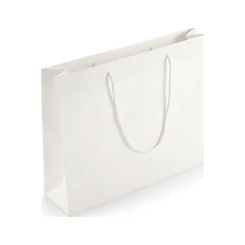 Dárková taška Dárková taška z matného papíru, 450 x 350 x 120 mm bílá - Balení po 1 ks