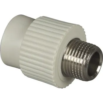 Vodovodní potrubí PPR přechodka 20x3/4" s kovovým závitem vnějším