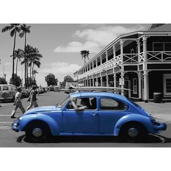 prostírání Korkové prostírání Modré auto, velké /40*29 cm/ - 4 ks