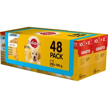 Recenze Pedigree Vital Junior multipack 48 x 100 g Zbozi.cz