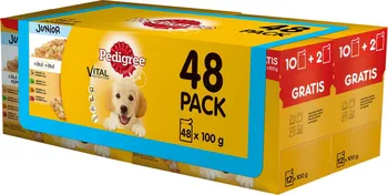 Krmivo pro psa Pedigree Vital Junior multipack 48 x 100 g
