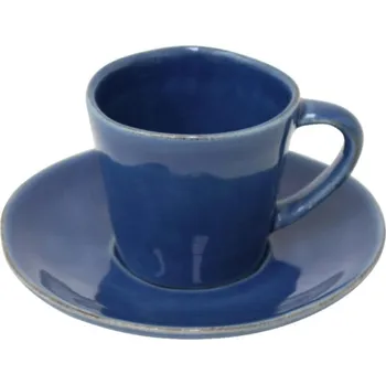 Keramický šálek s podšálkem Nova denim, 70 ml, COSTA NOVA, sada 6 ks