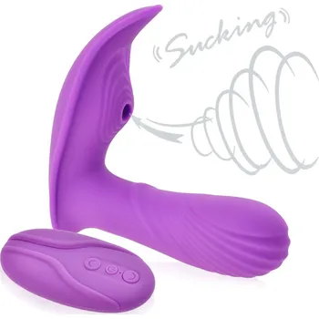 Vibrátor SAMONOSNÝ VIBRÁTOR S FUNKCÍ SÁNÍ MASAŽÉR NA DÁLKOVÉ OVLÁDÁNÍ - 7928179