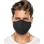 Bellatex Rouška dvouvrstvá černý puntík