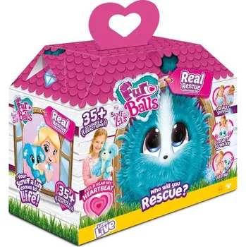 plyšák TM Toys Fur Balls My Real Rescue Touláček 32 cm