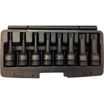 Gola hlavice Hlavice zástrčné 1/2" XZN, M5-M18, sada 8 dílů, Welzh (Welzh Werkzeug)