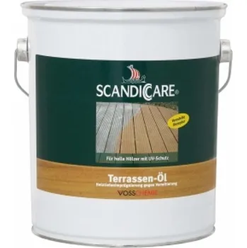 barva a nátěr na dřevo Terasový olej světlý 1 l - modrá RAL 5009 Scandiccare