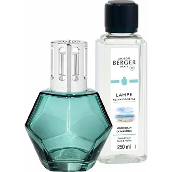 Aroma lampa Maison Berger Paris Katalytická lampa Geometry modrá+vůně oceánu 250ml