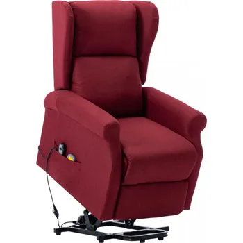 Masážní křeslo Dekorhome vínové