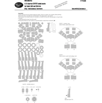 Plastikový model New Ware 1/72 C-27J Spartan Expert kabuki masks