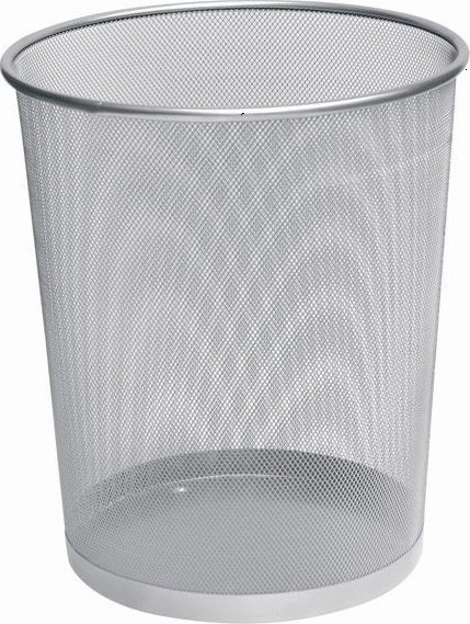 Drátěný koš na odpadky 9189, stříbrný