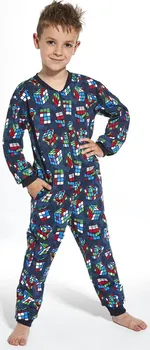 Chlapecké pyžamo Cornette Cubes 185/108 modré