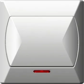 vypínač Jednoduchý vypínač podsvícený bílý