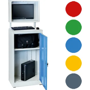 PC skříň Počítačová skříň, 1700 x 600 x 400 mm Barva dveří: zelená RAL 6024