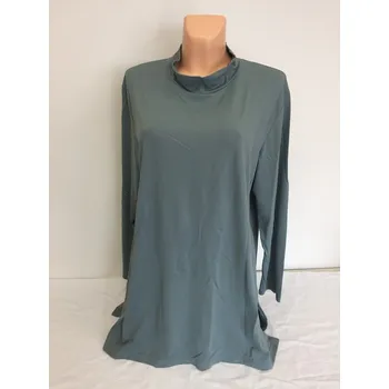 Dámská halenka trička a roláky, Barva Zelená, Velikost XXXL 54, Materiál 95%Pe 5%Pu