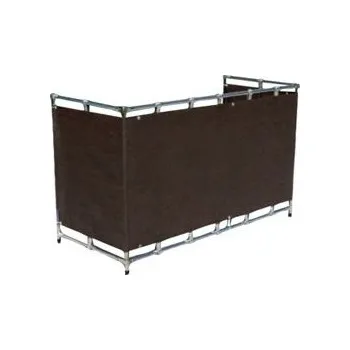 Mulčovací textilie Balkonová zástěna - hnědá netkaná textilie, 0,8x3m (Netkaná textilie na balkón s oky pro upevnění)