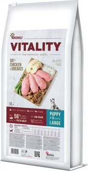 Krmivo pro psa Akinu Vitality Dog Puppy Large Chicken & Greaves 12 kg