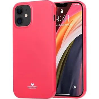 Goospery lesklý kryt z měkkého plastu pro iPhone 12 mini - fuchsiový