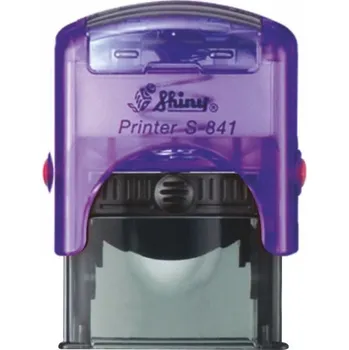 Razítko Razítko Shiny S-841 New Printer line, vlastní text 26 x 10 mm *Barva strojku: Fialová transparentní