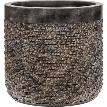 Květináč Lite Universe Layer Cylinder Bronze 33x31cm - UV-odolné