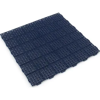 Venkovní dlažba Modrá plastová děrovaná terasová dlažba Linea Marte - 55,5 x 55,5 x 1,3 cm