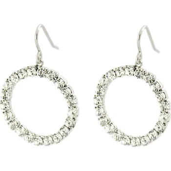 Náušnice Foxette Kruhové štrasové náušnice JF_0156