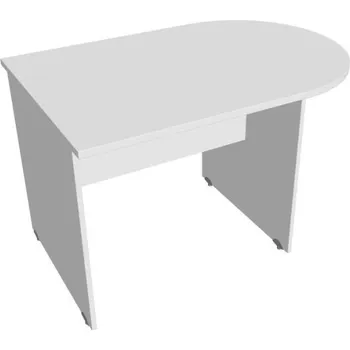 Kancelářský vozík HOBIS přídavný stůl jednací oblouk - GP 1200 1, bílá + doprava zdarma