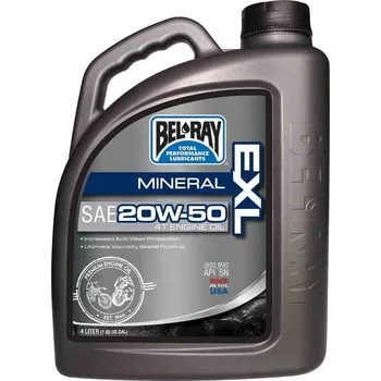 Motorový olej Motorový olej BEL-RAY EXL Mineral 20W-50 4T 4L