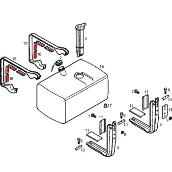 Blatník karosérie Podložka třmenu palivové nádrže IVECO Eurocargo