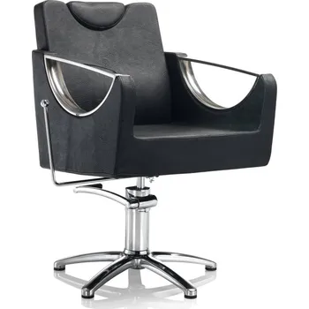 Křeslo Xanitalia Křeslo HAIR CROWN polohovací opěradlo a opěrka, hydraulika s brzdou, koženka černá Báze: Hvězdice