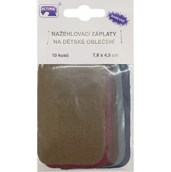 Nažehlovací záplaty dětské 201-79, 7,6x4,9 cm, 10ks