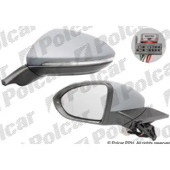 Auto zrcátko Zpětné zrcátko VW GOLF VII 12- elektrické