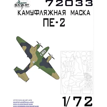 Plastikový model SX-ART 1/72 Pe-2 Camouflage Mask (ZVE)