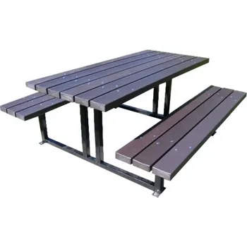 Zahradní lavice Masivní zahradní sestava ADAM (s plastovým recyklátem) 170 cm Patky (přišroubování)