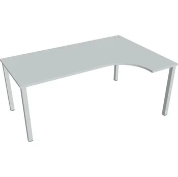 Kancelářský vozík HOBIS kancelářský stůl, ergo levý - UE 1800 L, šedá + doprava zdarma