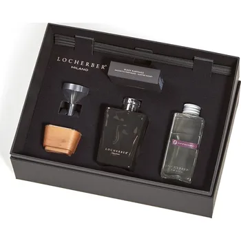 Tyčinkový aroma difuzér Dárková sada GIFT BOX 250 ml BLACK KARTHAGO: aroma difuzér 250 ml s víčkem z ořechového dřeva, náplň 250 ml + vonný sáček - doprava zdarma