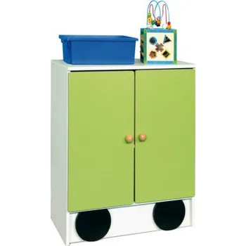 Dětská skříň Zelená skříňka (vagon, VLÁČEK)