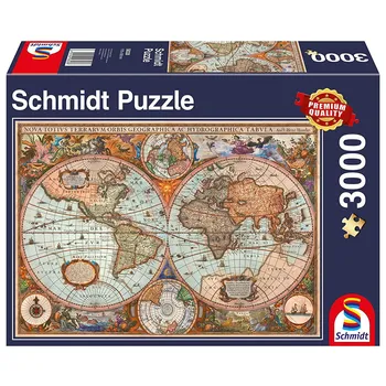 Puzzle Schmidt Historická mapa světa 3000 dílků