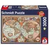 Puzzle Schmidt Historická mapa světa 3000 dílků